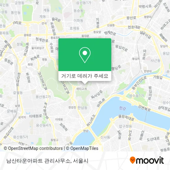남산타운아파트 관리사무소 지도
