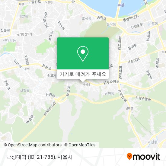 낙성대역 (ID: 21-785) 지도