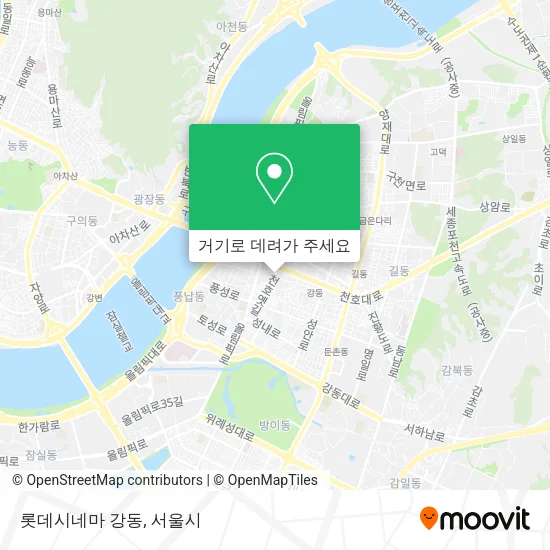 롯데시네마 강동 지도