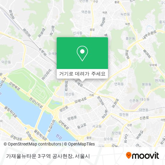 가재울뉴타운 3구역 공사현장 지도