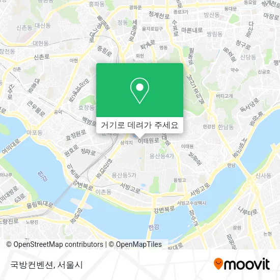 국방컨벤션 지도