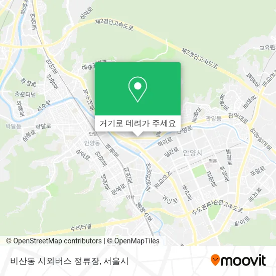 비산동 시외버스 정류장 지도