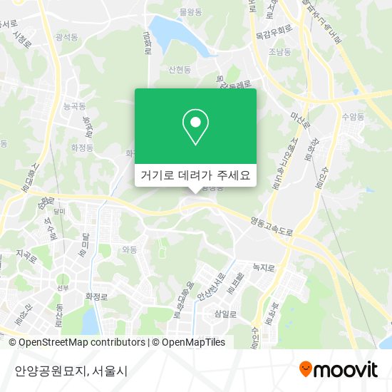 안양공원묘지 지도