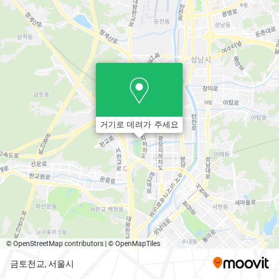 금토천교 지도