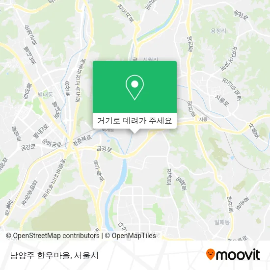 남양주 한우마을 지도