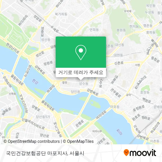 국민건강보험공단 마포지사 지도