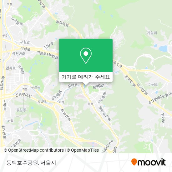 동백호수공원 지도