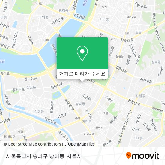 서울특별시 송파구 방이동 지도
