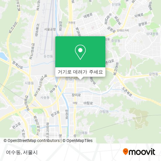 여수동 지도