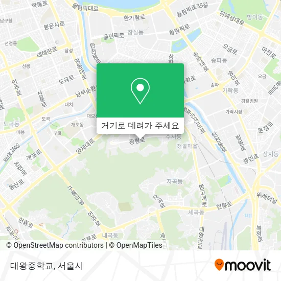 대왕중학교 지도