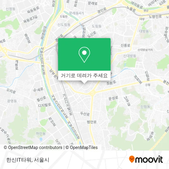 한신IT타워 지도