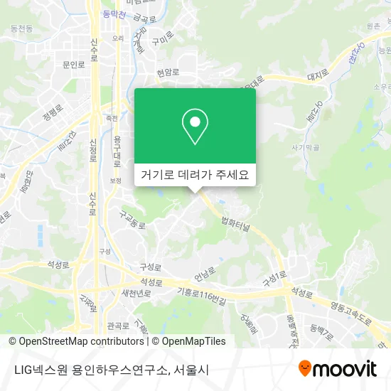 LIG넥스원 용인하우스연구소 지도