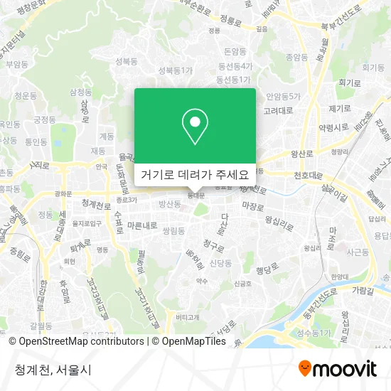 청계천 지도