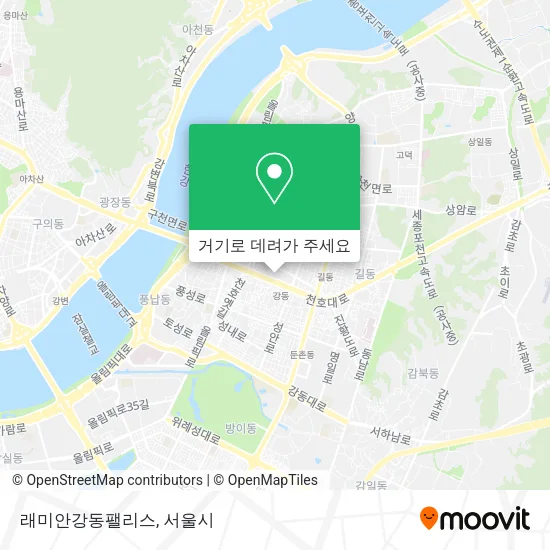 래미안강동팰리스 지도