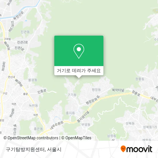 구기탐방지원센터 지도