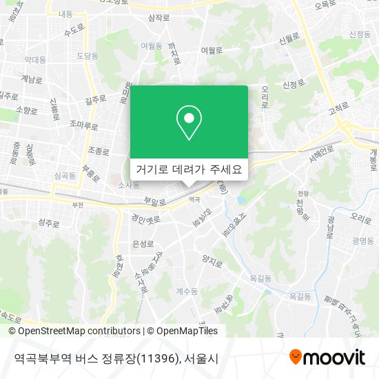 역곡북부역 버스 정류장(11396) 지도