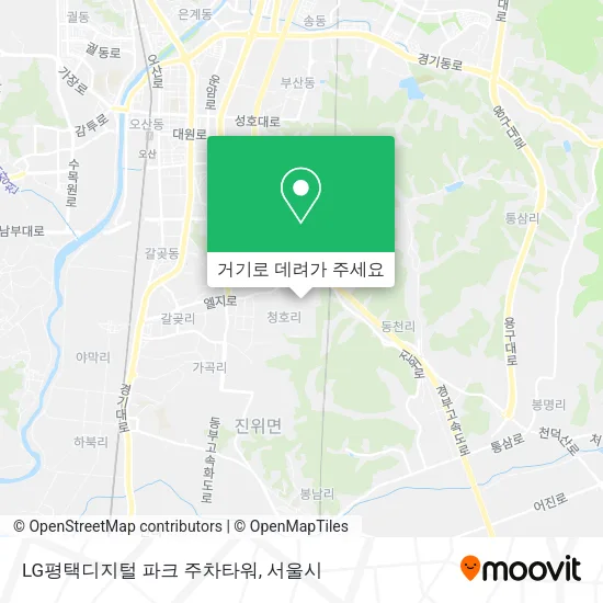 LG평택디지털 파크 주차타워 지도