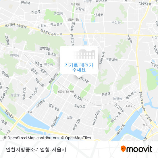 인천지방중소기업청 지도