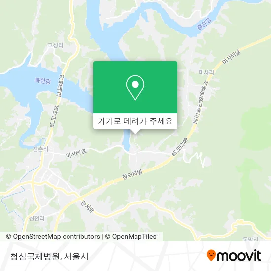 청심국제병원 지도