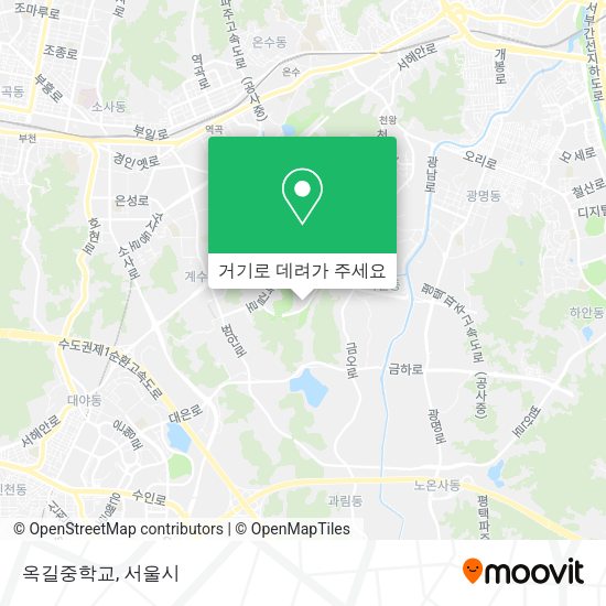 옥길중학교 지도