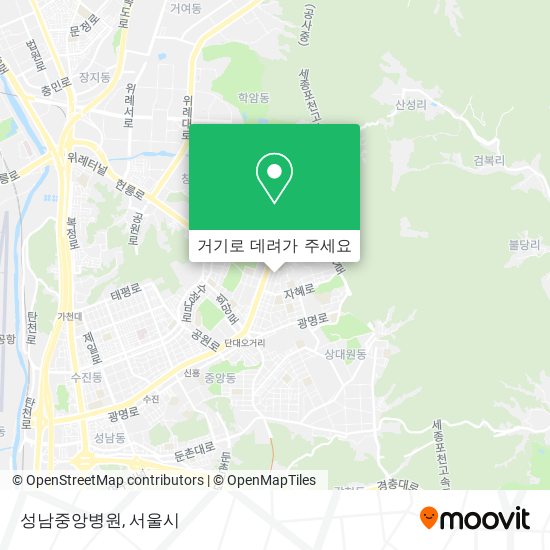 성남중앙병원 지도