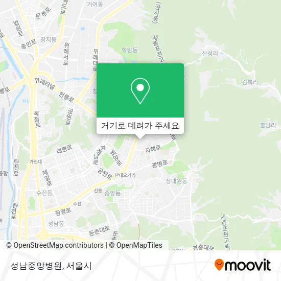 성남중앙병원 지도