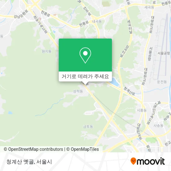청계산 옛골 지도