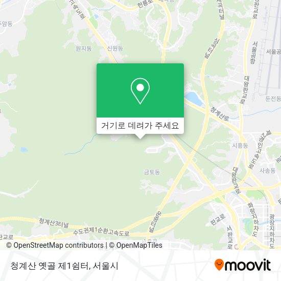 청계산 옛골 제1쉼터 지도