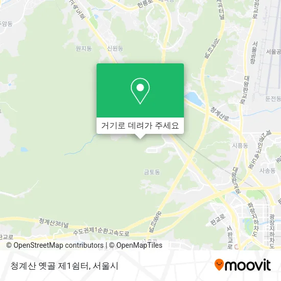 청계산 옛골 제1쉼터 지도