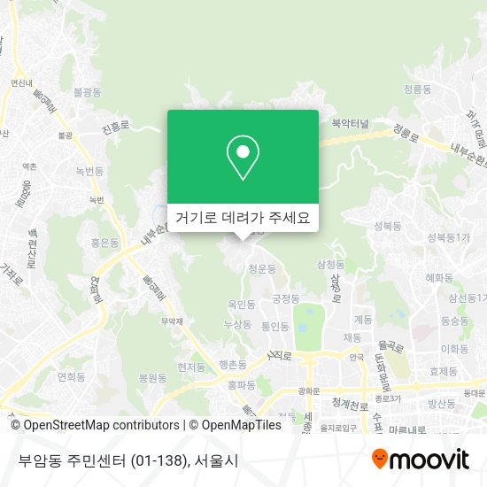 부암동 주민센터 (01-138) 지도