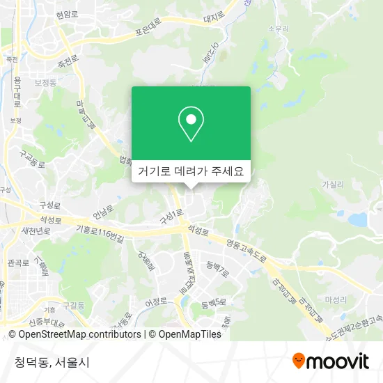 청덕동 지도