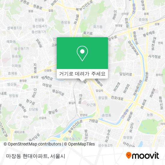 마장동 현대아파트 지도