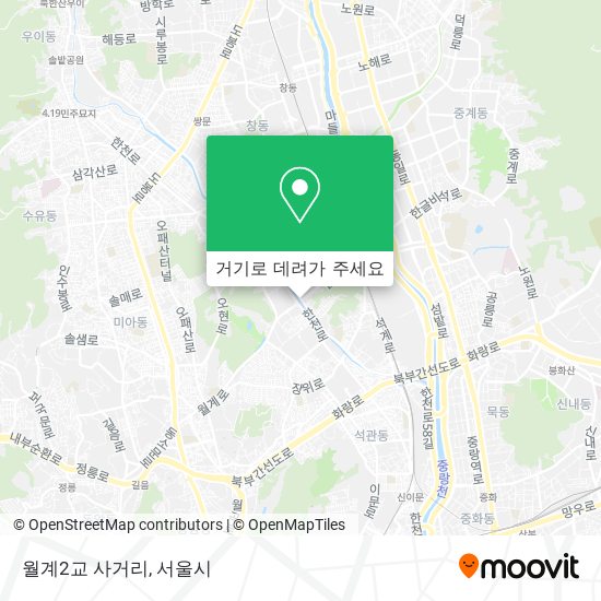 월계2교 사거리 지도