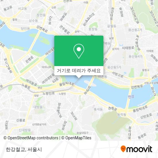 한강철교 지도