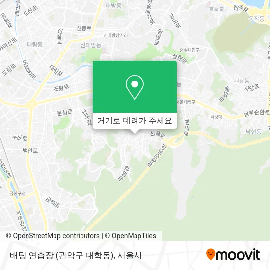 배팅 연습장 (관악구 대학동) 지도