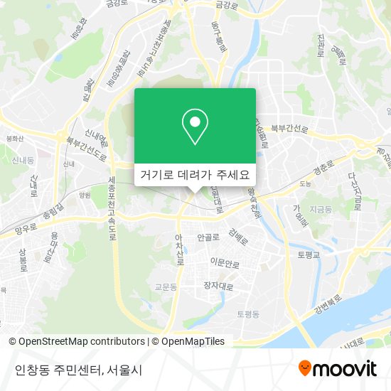 인창동 주민센터 지도