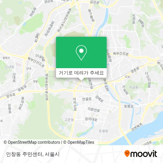 인창동 주민센터 지도