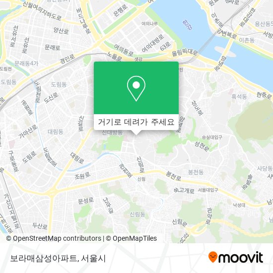 보라매삼성아파트 지도