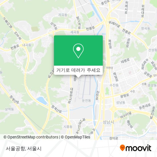 서울공항 지도