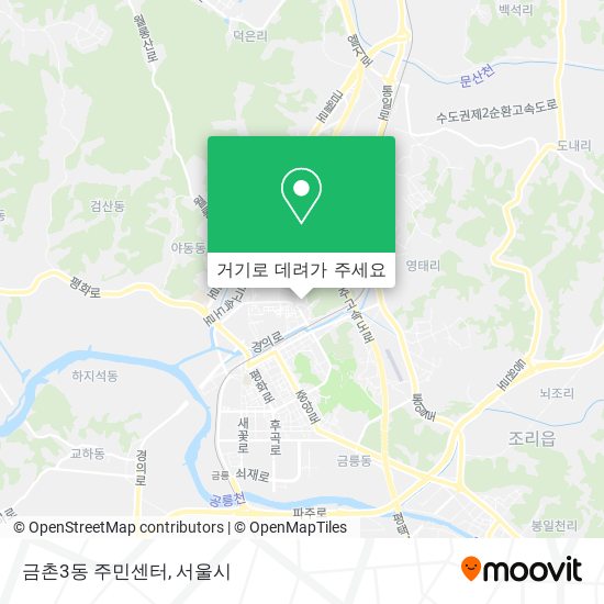 금촌3동 주민센터 지도
