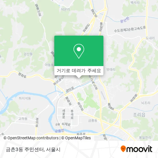 금촌3동 주민센터 지도