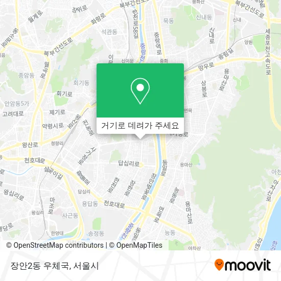 장안2동 우체국 지도