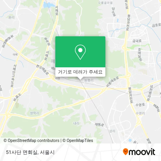 51사단 면회실 지도