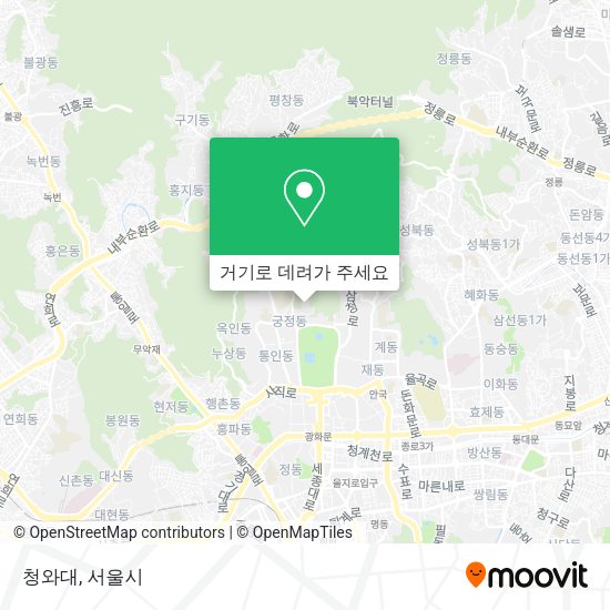 청와대 지도