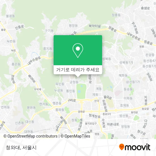 청와대 지도