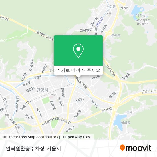 인덕원환승주차장 지도