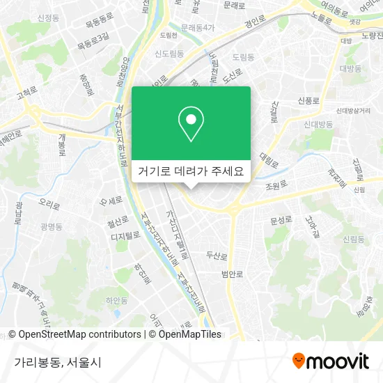가리봉동 지도