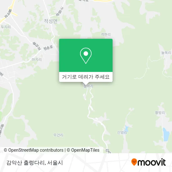 감악산 출렁다리 지도