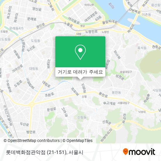 롯데백화점관악점 (21-151) 지도