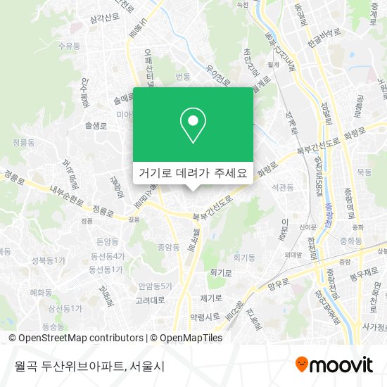 월곡 두산위브아파트 지도